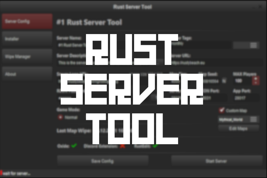 Rust Server Tool
